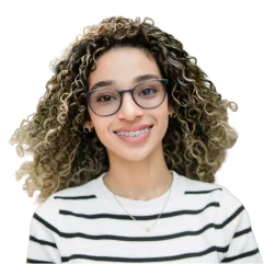 Young child receiving early orthodontic evaluation